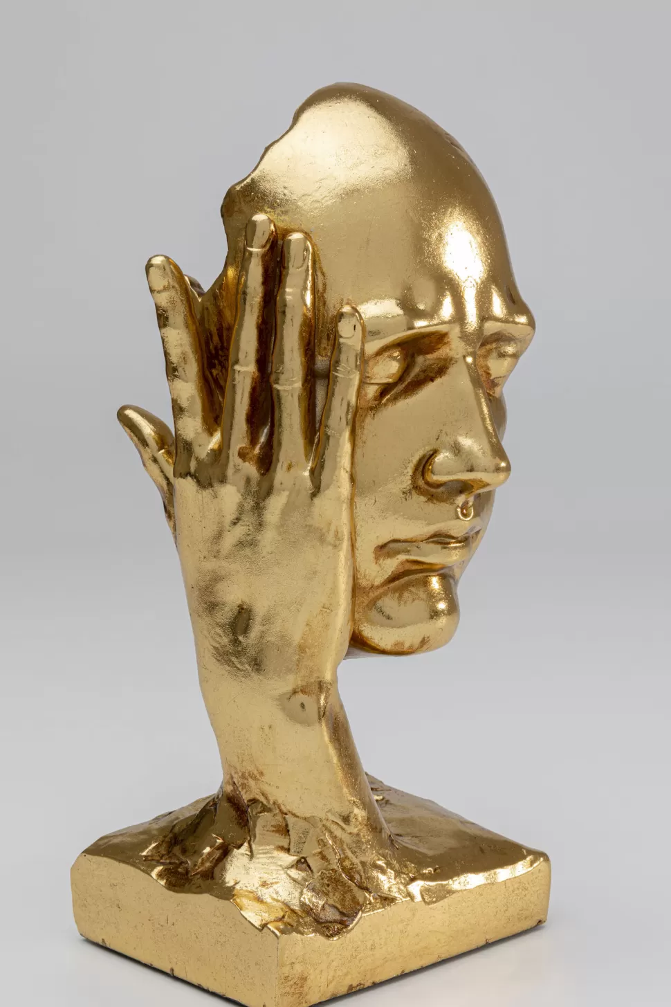 KARE Design Decofiguur In My Mind Gold 30cm Fashion