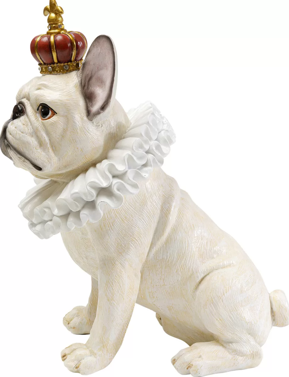 KARE Design Decofiguur King Dog White 33cm Outlet