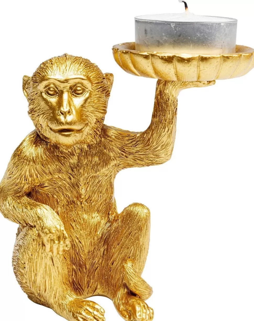 KARE Design Decofiguur Monkey Theelichthouder 11cm Outlet