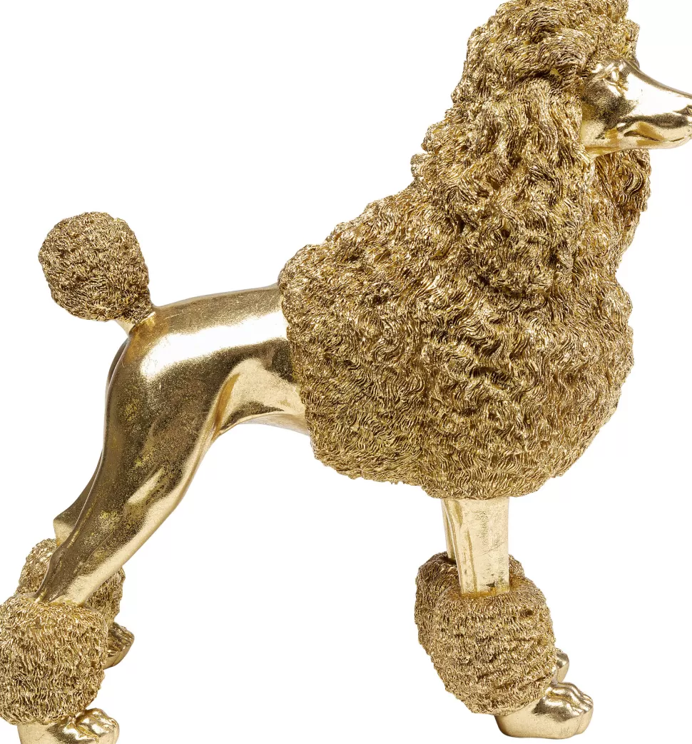 KARE Design Decofiguur Mrs Poodle Gold 34cm Shop