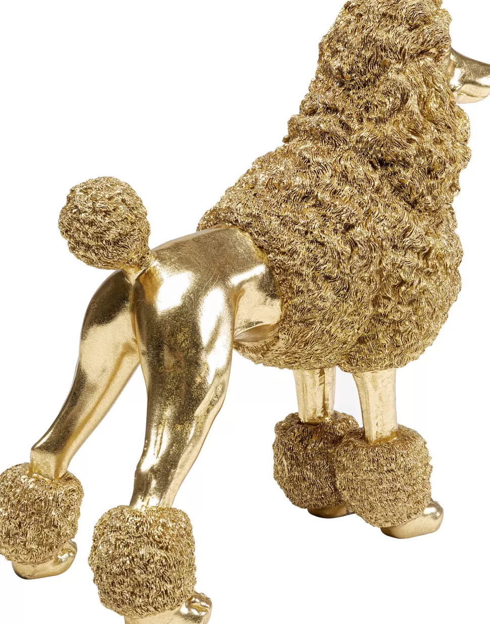 KARE Design Decofiguur Mrs Poodle Gold 34cm Shop