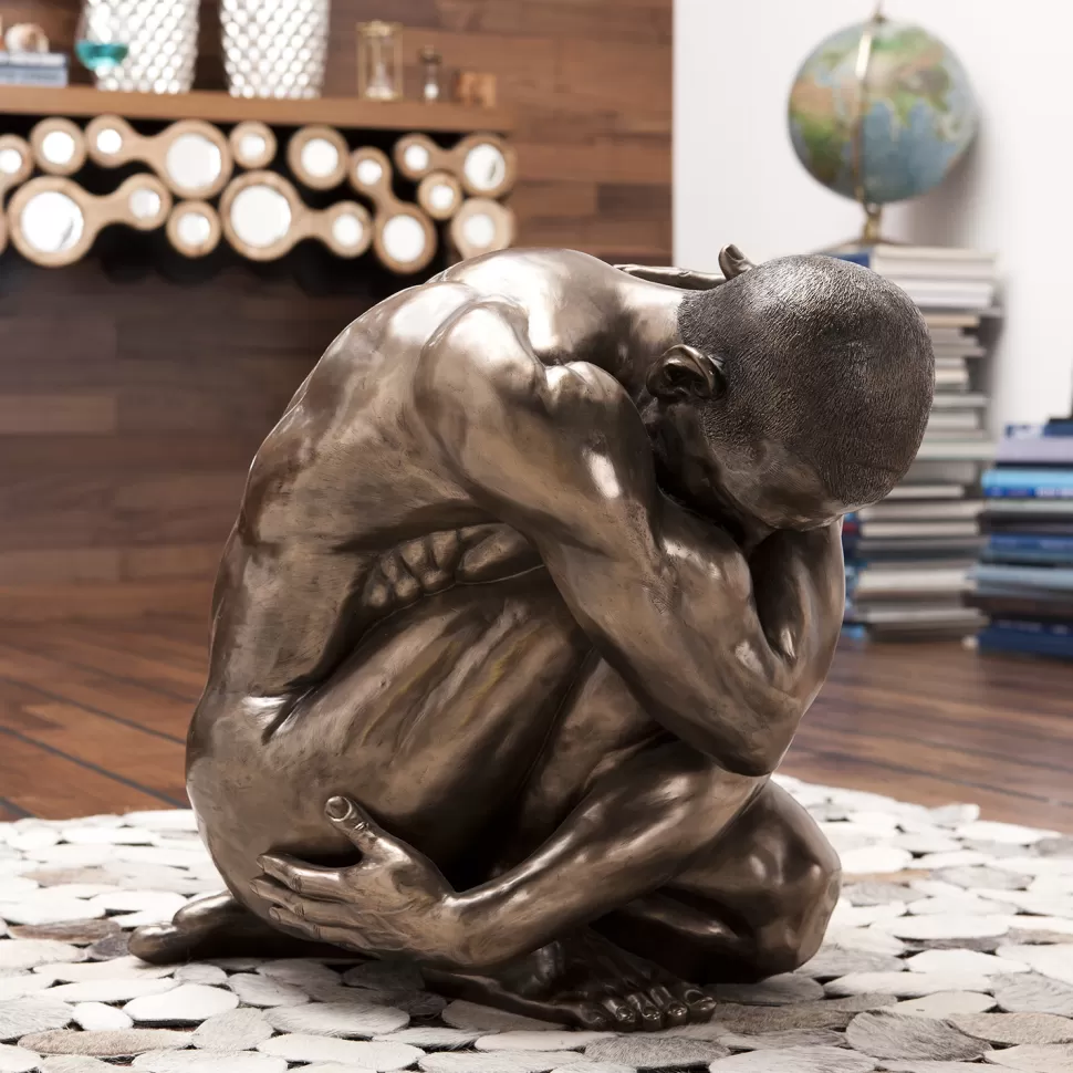 KARE Design Decofiguur Nude Man Hug Brons 54cm Cheap