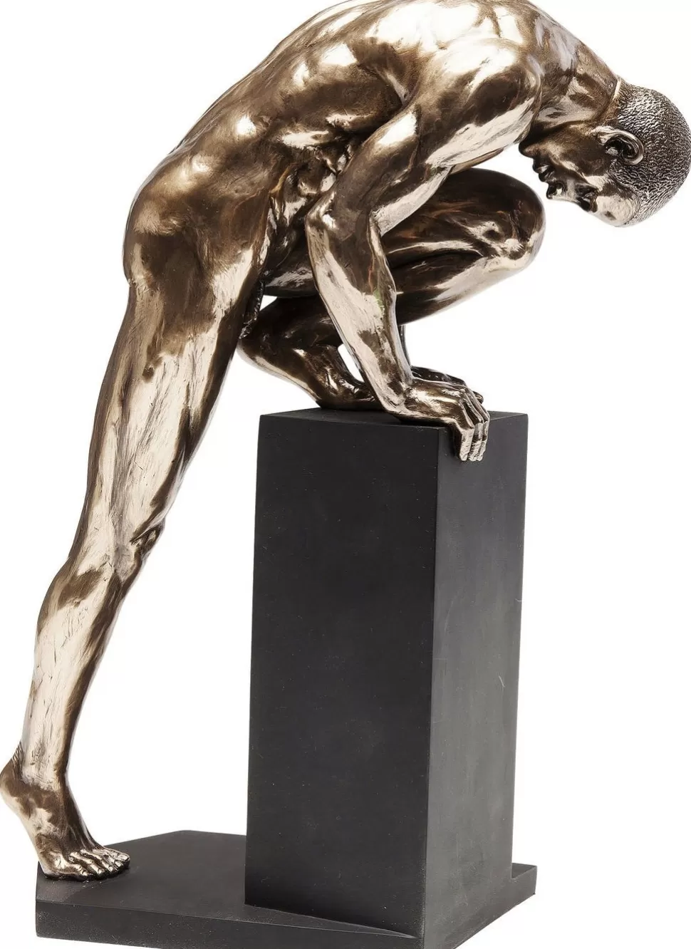 KARE Design Decofiguur Nude Man Stand Brons 35cm Fashion