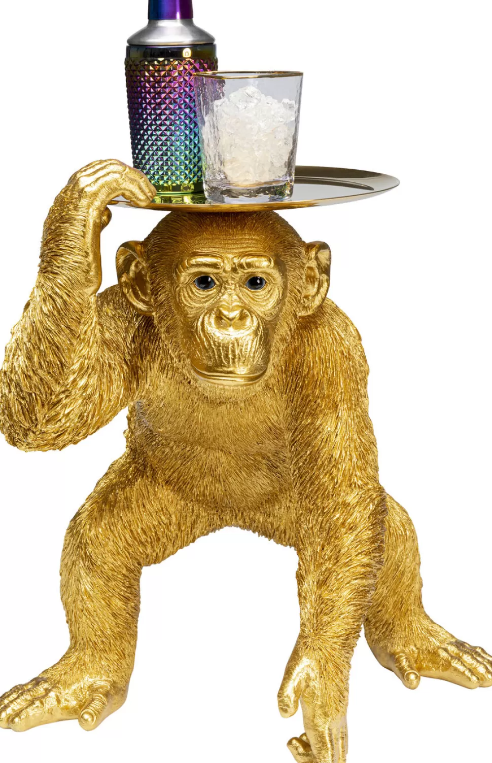 KARE Design Decofiguur Playing Chimp Butler Gold 52cm Cheap