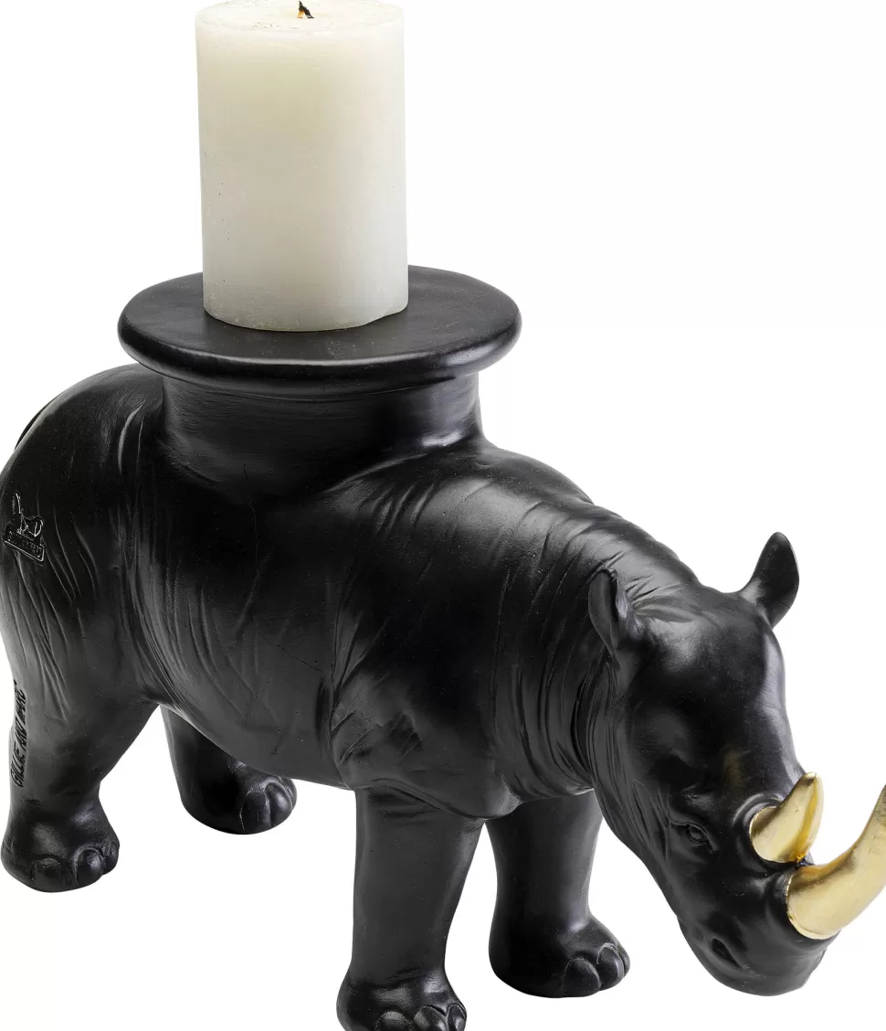 KARE Design Decofiguur Rhino Black 41cm Store