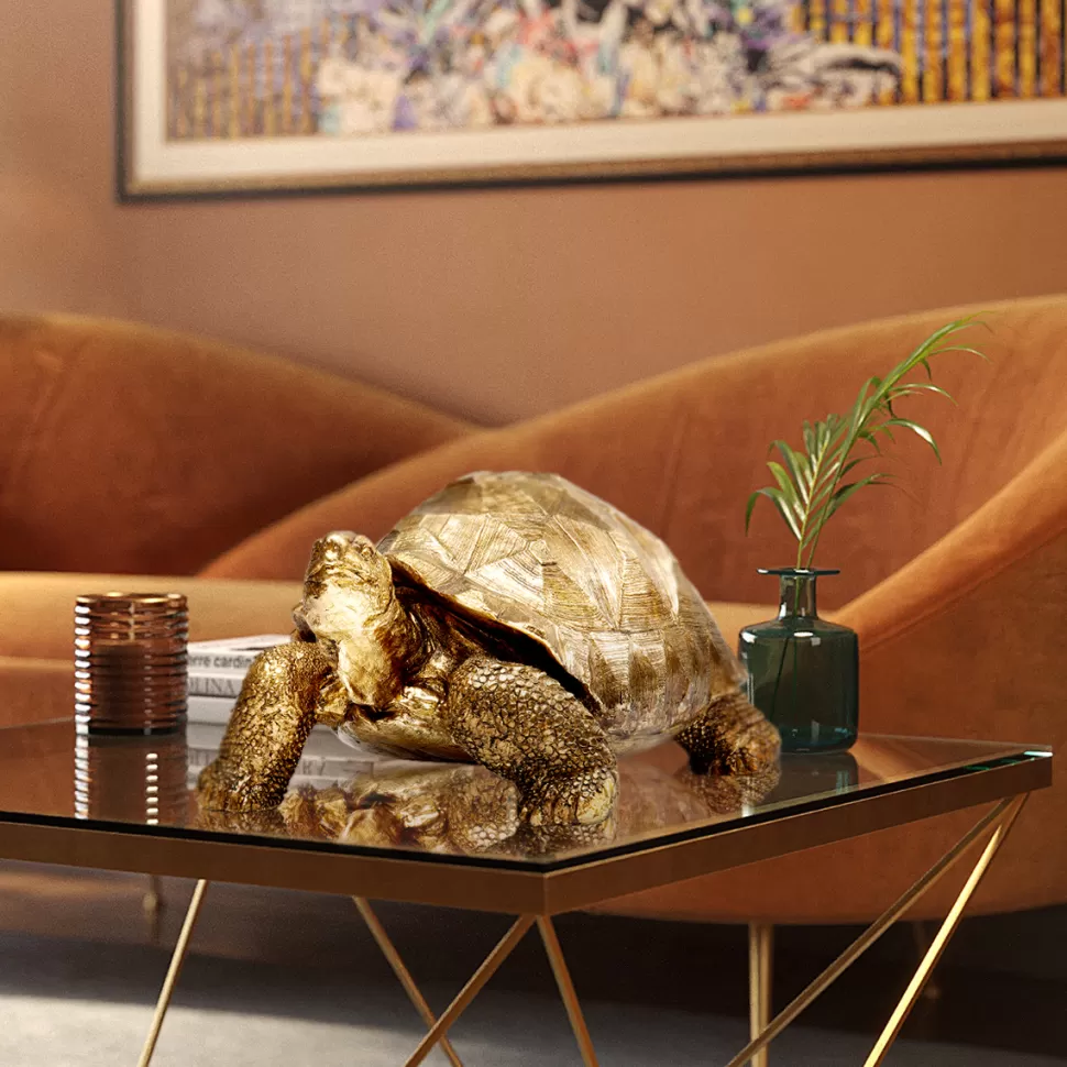 KARE Design Decofiguur Schildpad Goud Medium Flash Sale
