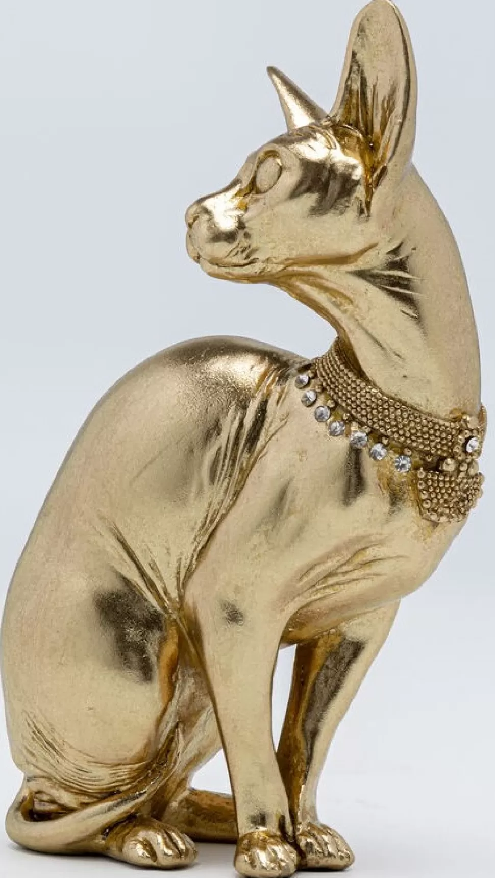 KARE Design Decofiguur Sitting Cat Audrey Gold 27cm Fashion