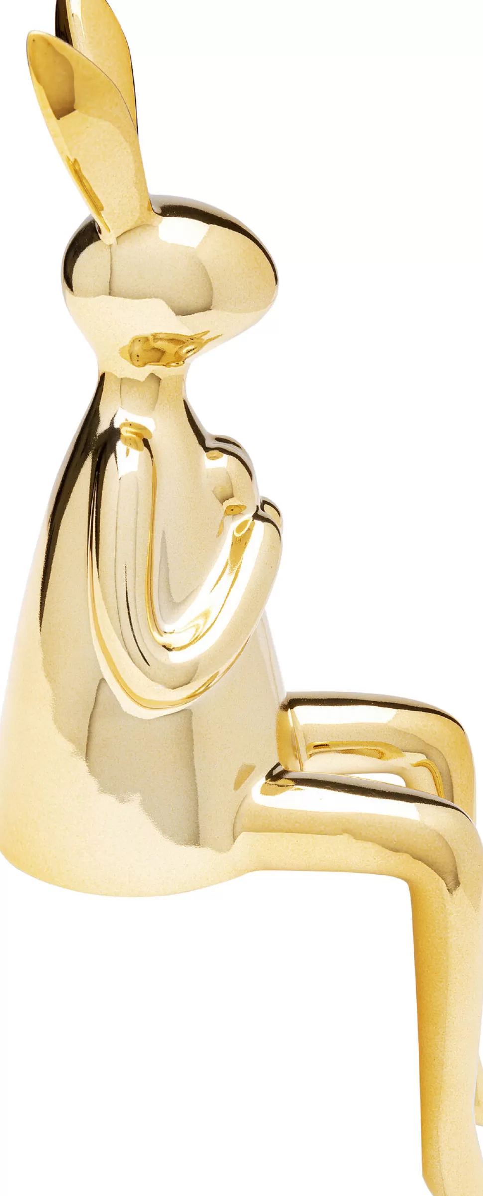 KARE Design Decofiguur Sitting Rabbit Heart Gold 29cm Online