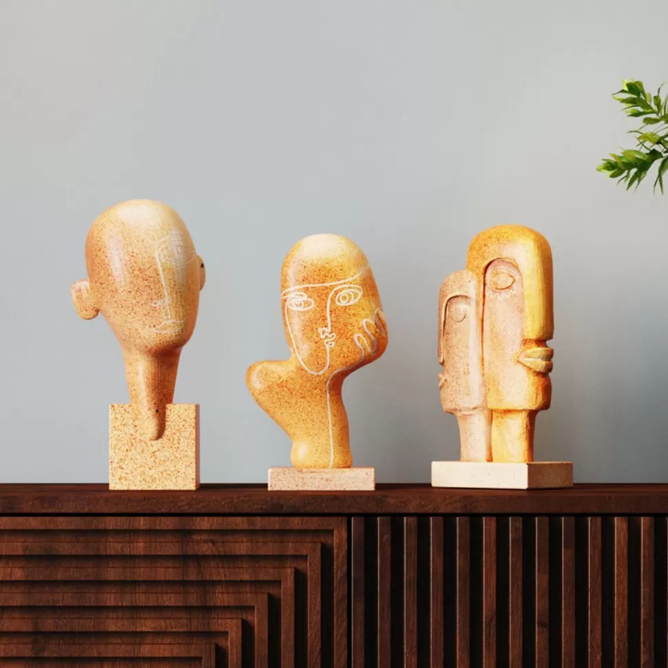 KARE Design Decofiguur Thought Brown 27cm Shop