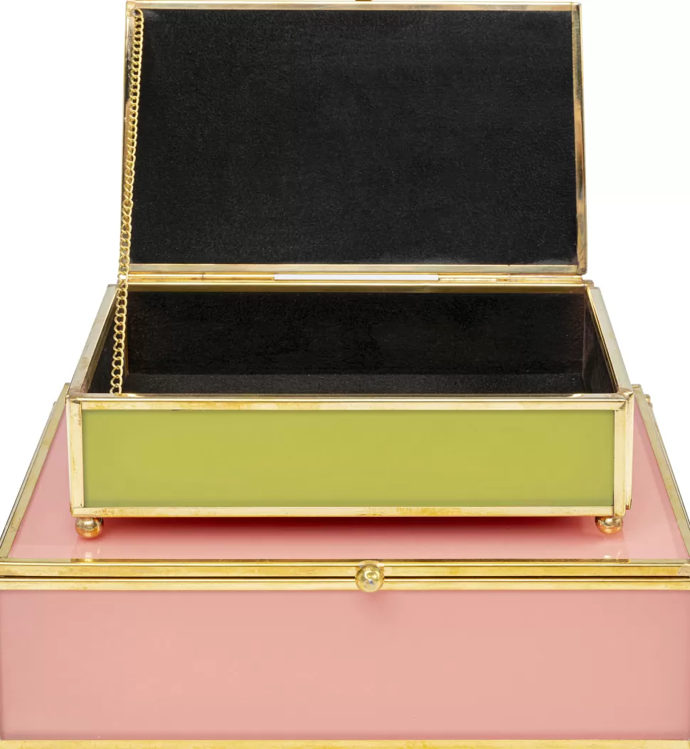 KARE Design Doos Neomi Green Pink (Set Van 2) Online