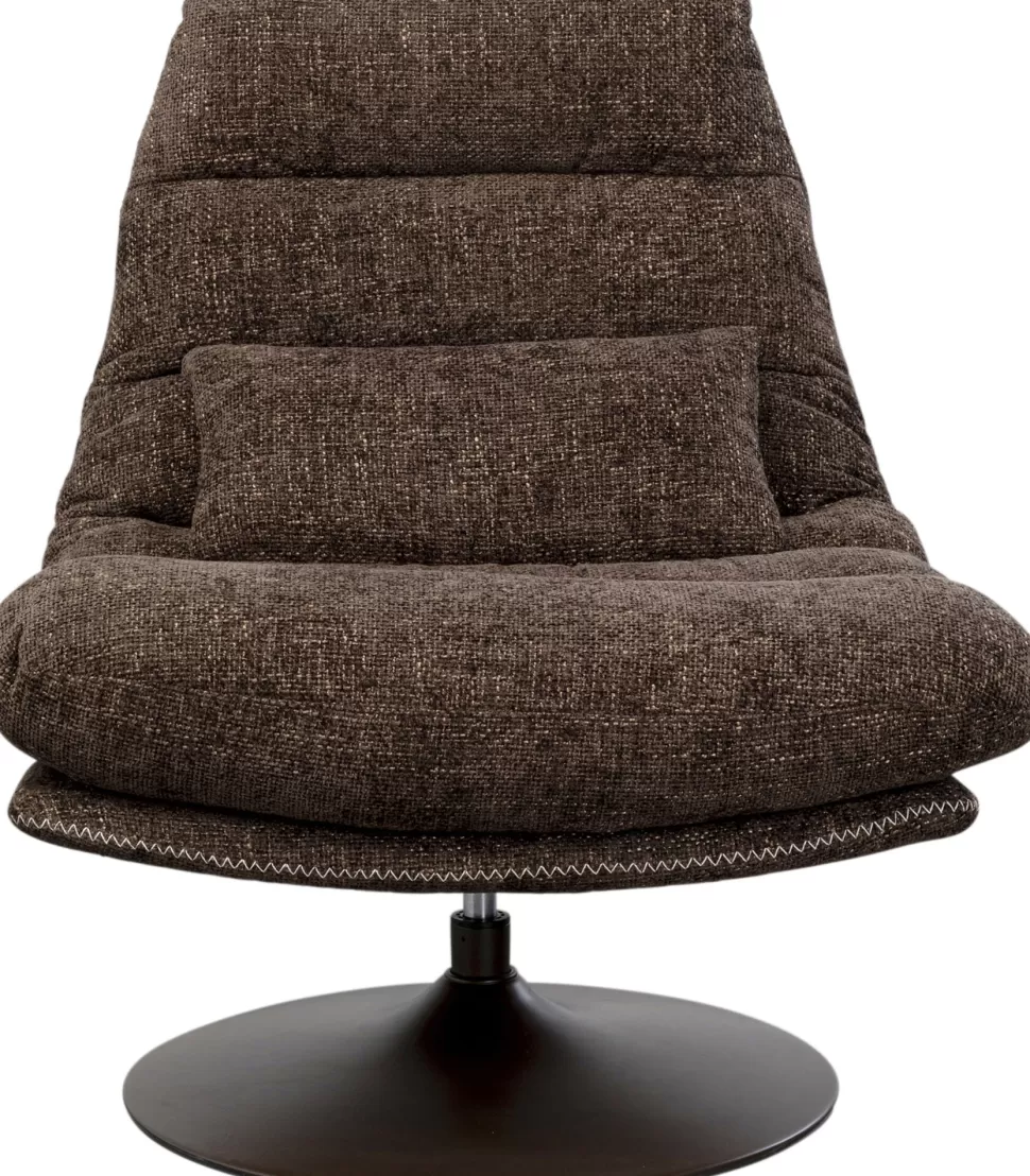 KARE Design Draaibare Fauteuil + Hocker Montreal Cheap