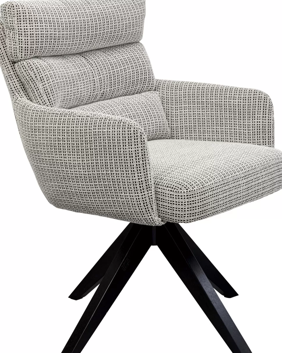 KARE Design Draaibare Fauteuil Bosse Black Cheap