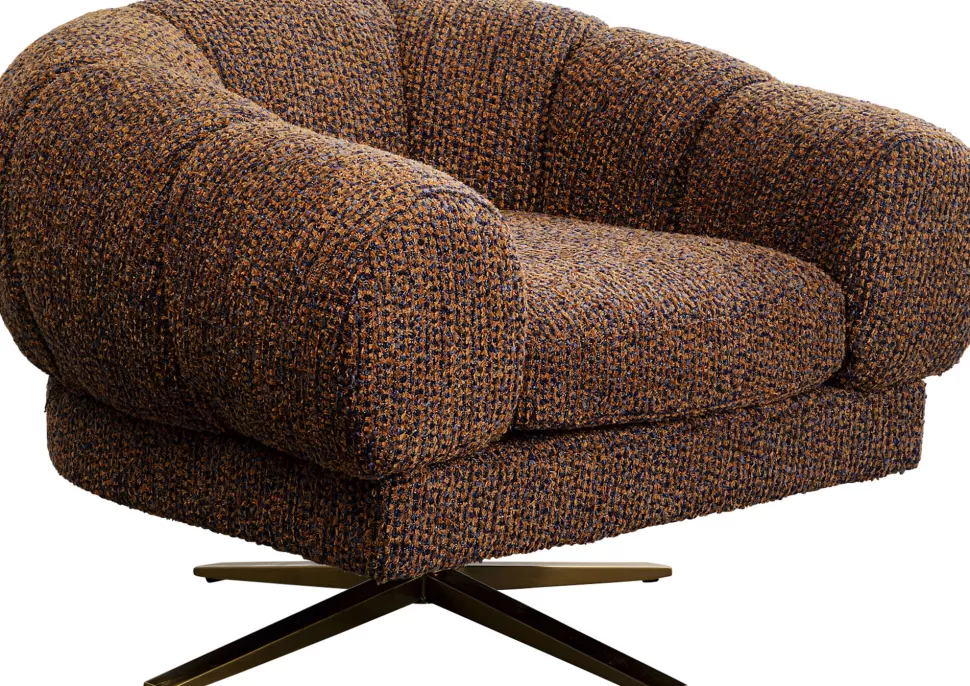 KARE Design Draaibare Fauteuil Janno Brown Sale