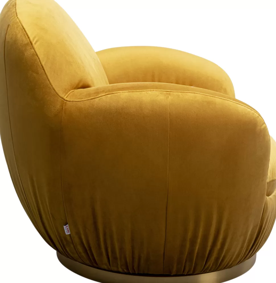 KARE Design Draaibare Fauteuil Nube Yellow Flash Sale