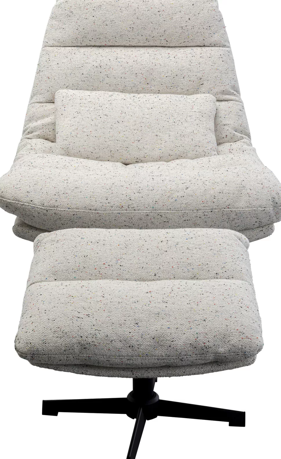 KARE Design Draaifauteuil + Hocker Columbia Best