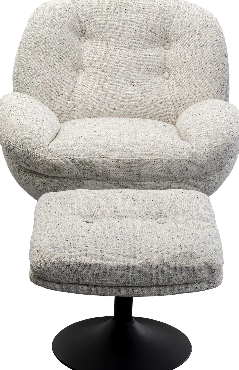 KARE Design Draaifauteuil + Kruk Standford Outlet