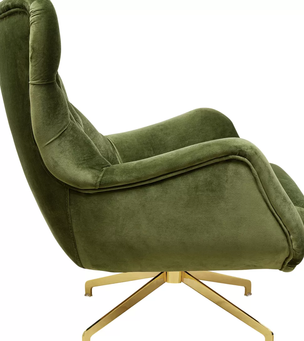 KARE Design Draaifauteuil Bellissima Velvet Green New