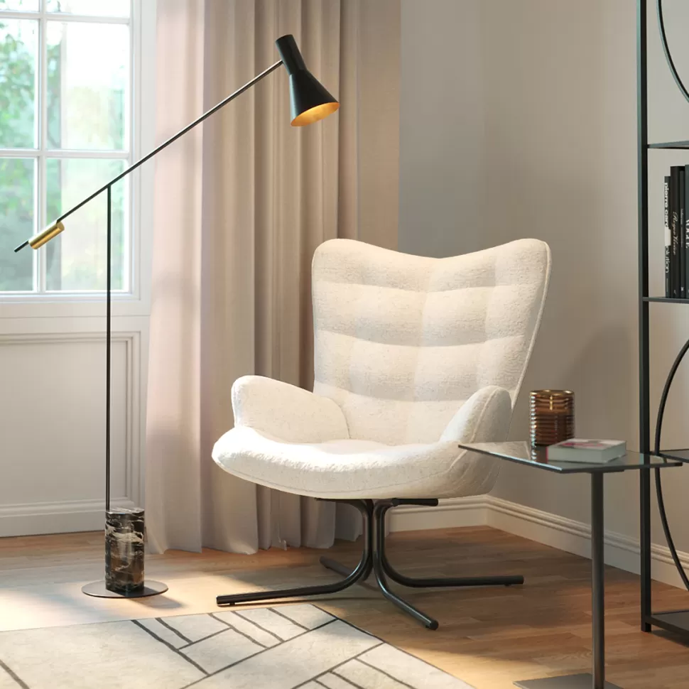 KARE Design Draaifauteuil Oscar Boucle Cream Sale