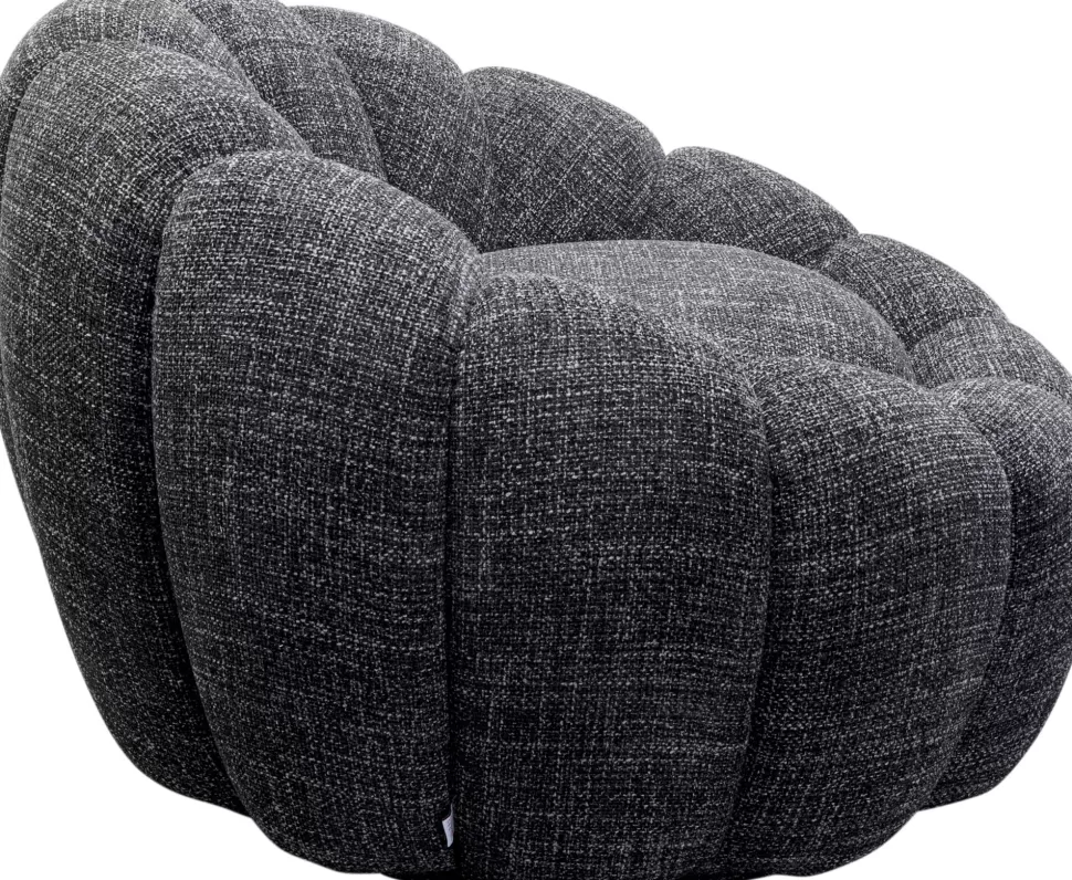 KARE Design Draaifauteuil Peppo Bloom Melange Black Discount