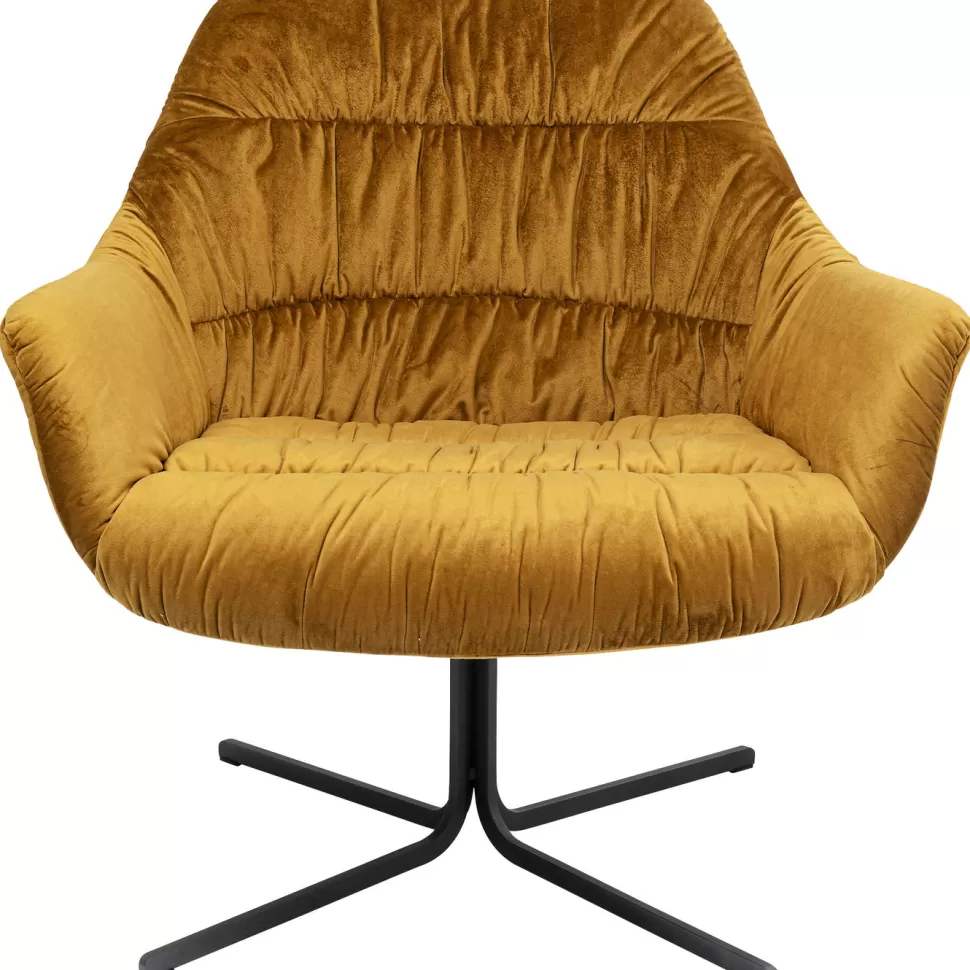 KARE Design Draaistoel Bristol Geel Hot