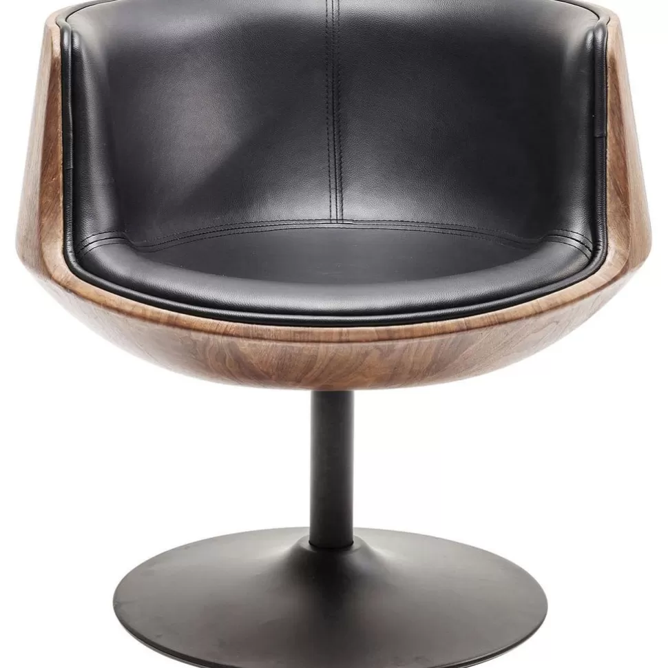 KARE Design Draaistoel Club Walnoot Store