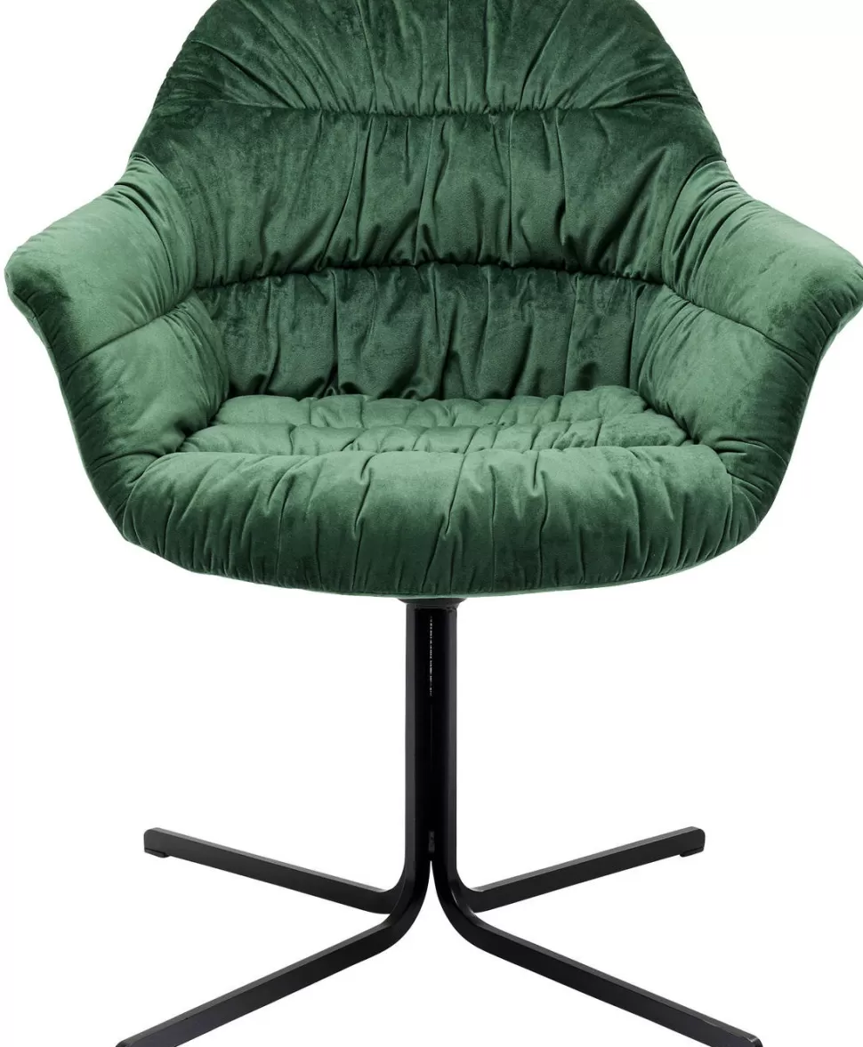KARE Design Draaistoel Colmar Groen Outlet