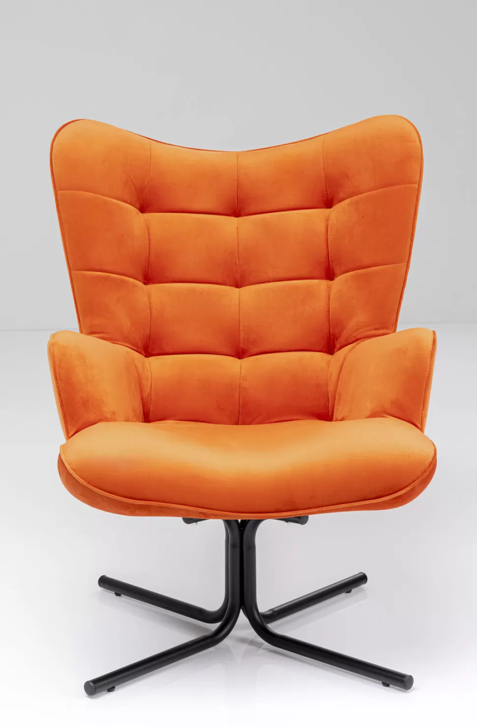 KARE Design Draaistoel Oscar Velvet Orange Best Sale