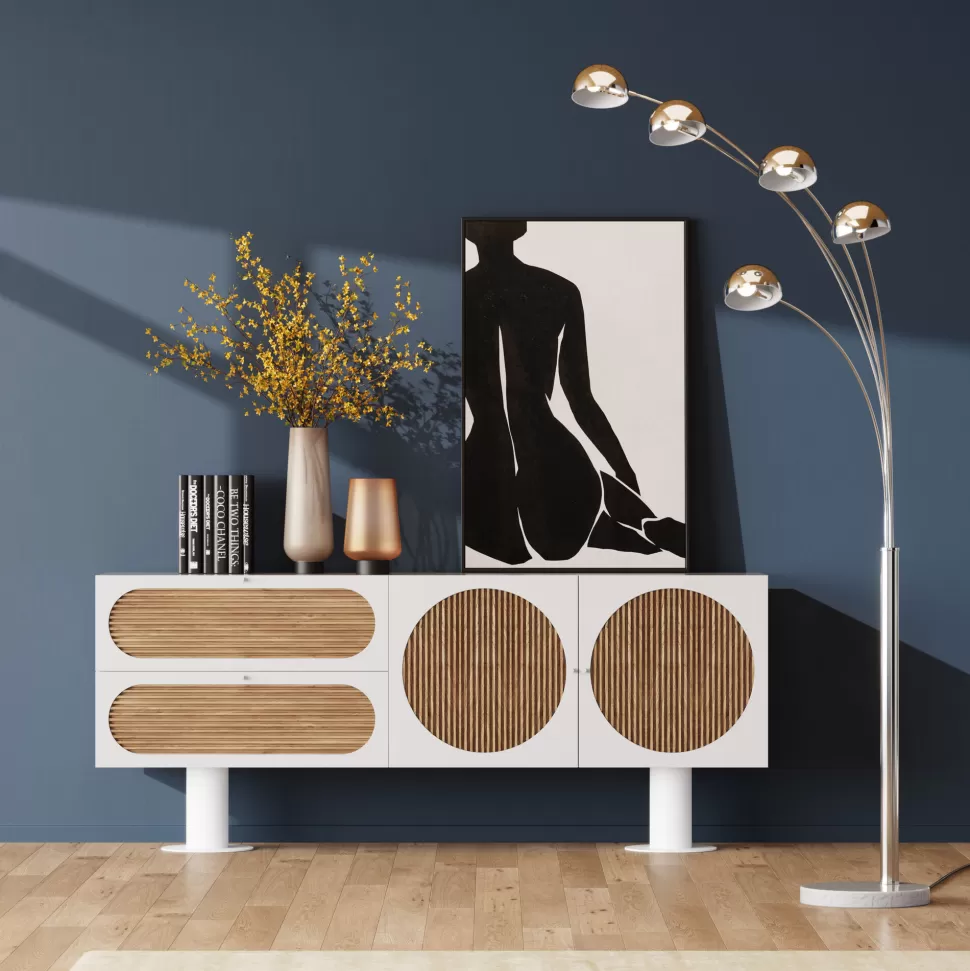 KARE Design Dressoir Atomic White 183x76cm Clearance