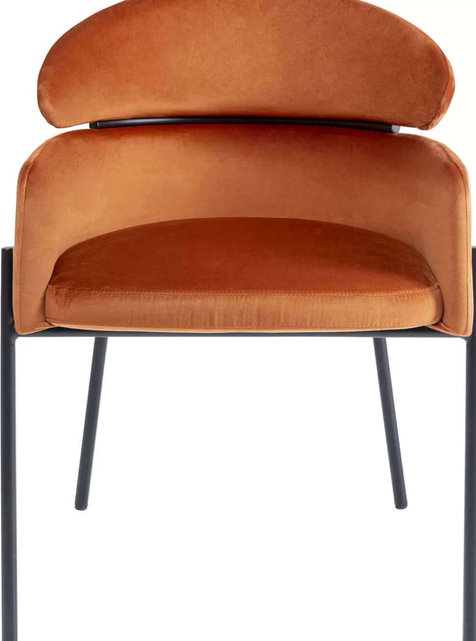 KARE Design Eetkamerstoel Alexia Fluweel Oranje Online