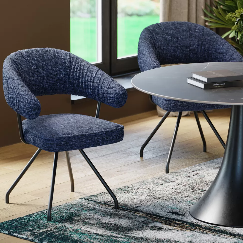 KARE Design Eetkamerstoel Arabella Blue Cheap