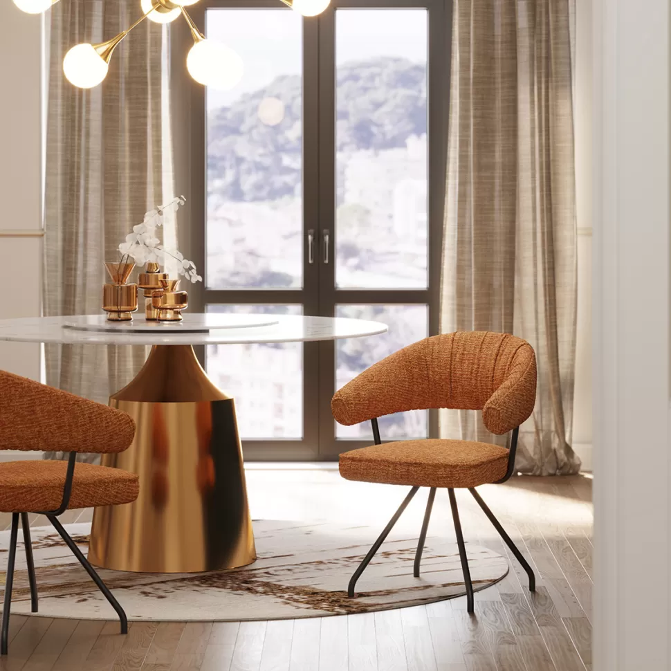 KARE Design Eetkamerstoel Arabella Orange Cheap