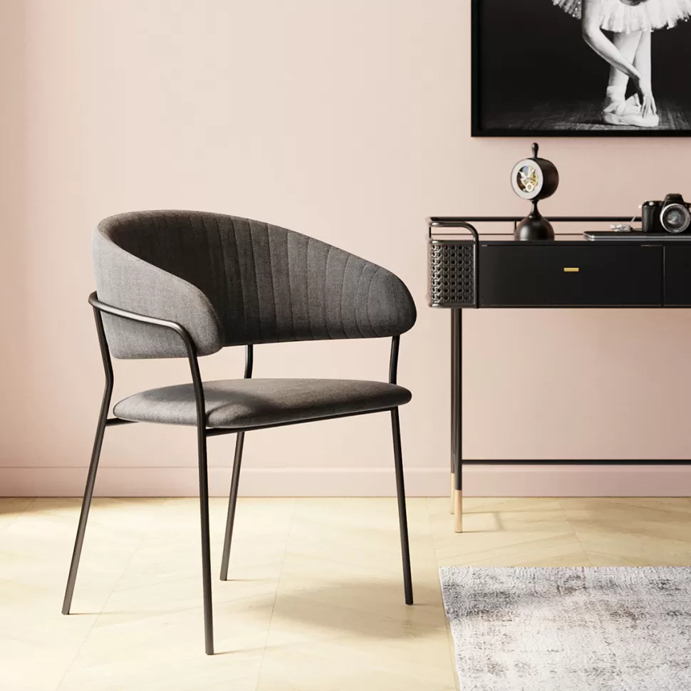 KARE Design Eetkamerstoel Belle Anthracite (Set Van 2) Best Sale