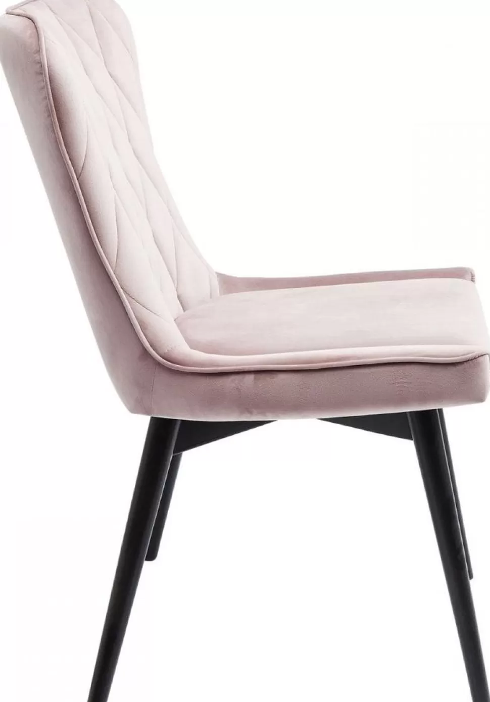 KARE Design Eetkamerstoel Black Marshall Fluweel Roze Shop
