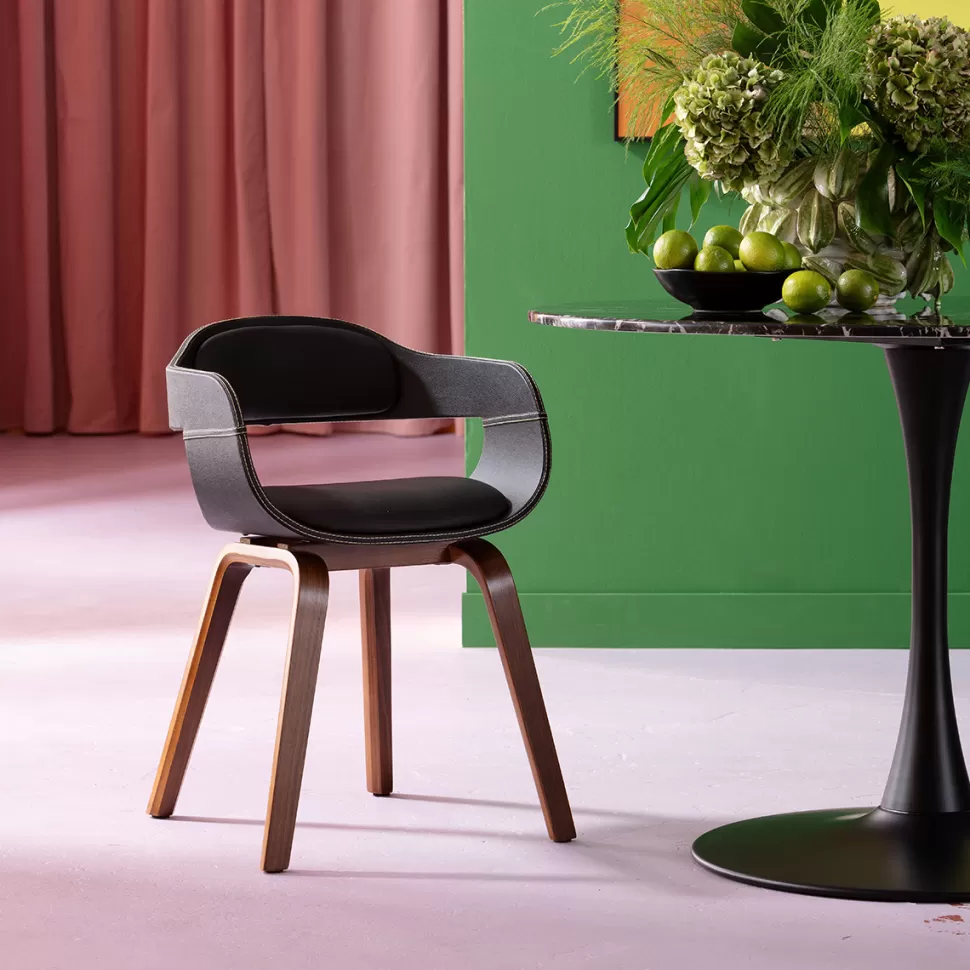 KARE Design Eetkamerstoel Costa Walnoot Hot