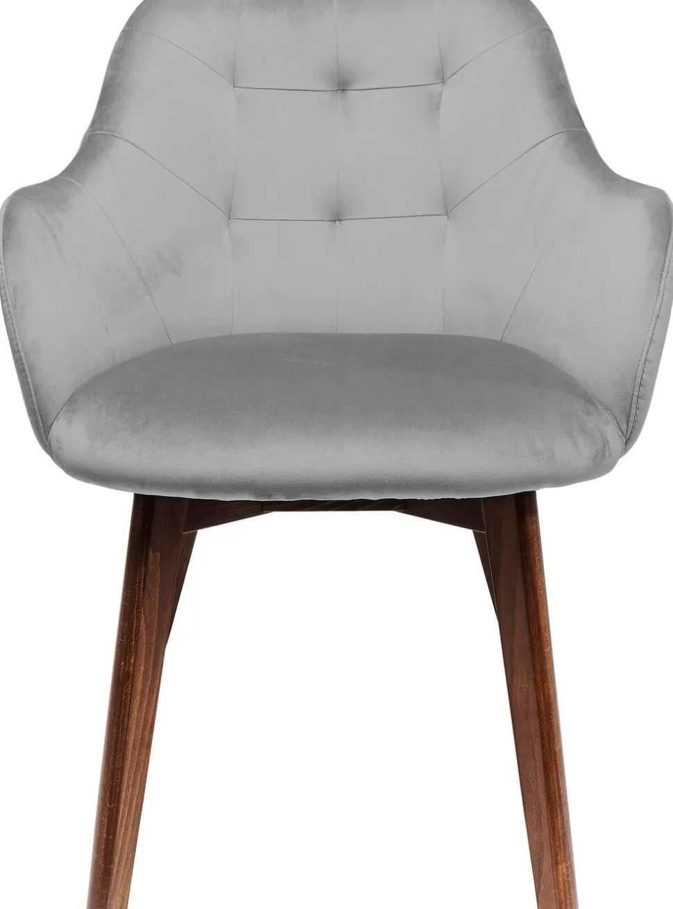 KARE Design Eetkamerstoel Dark Lady Fluweel Grijs Online
