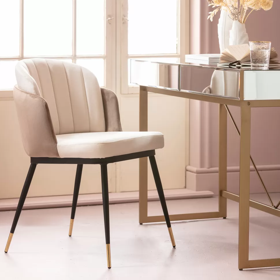 KARE Design Eetkamerstoel Hojas Beige Cheap