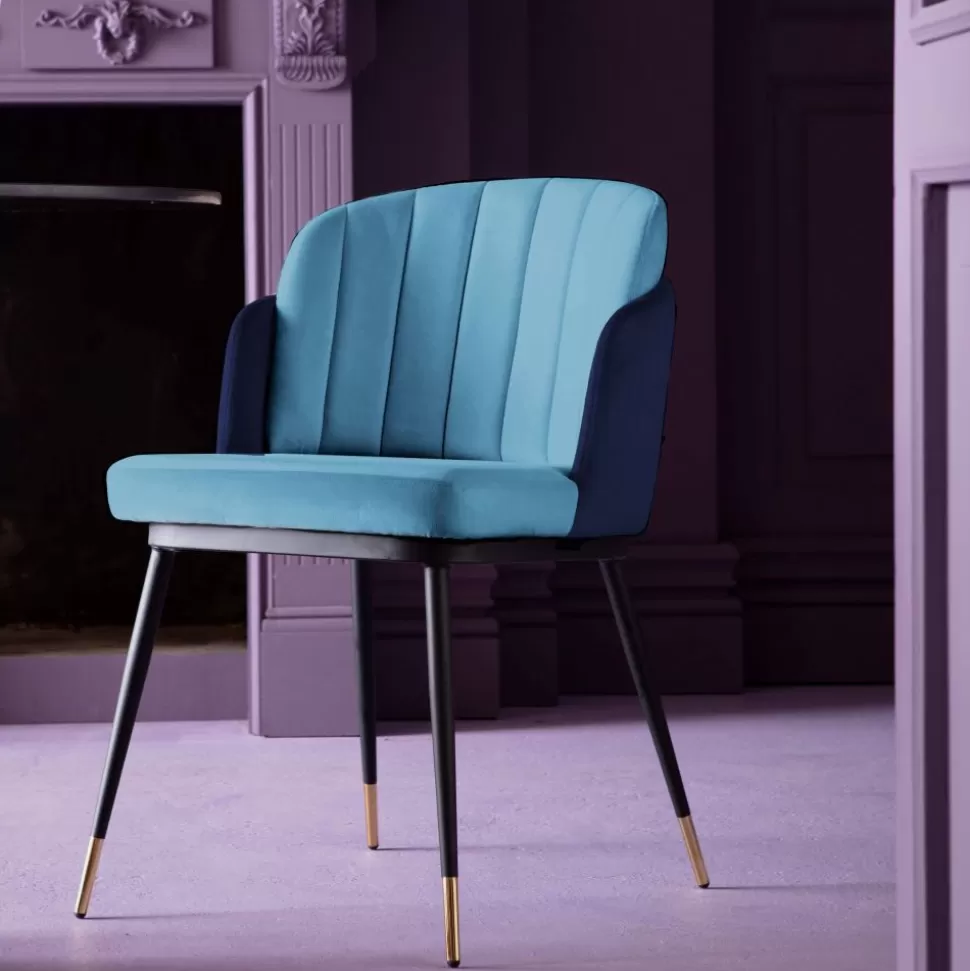 KARE Design Eetkamerstoel Hojas Blue Best