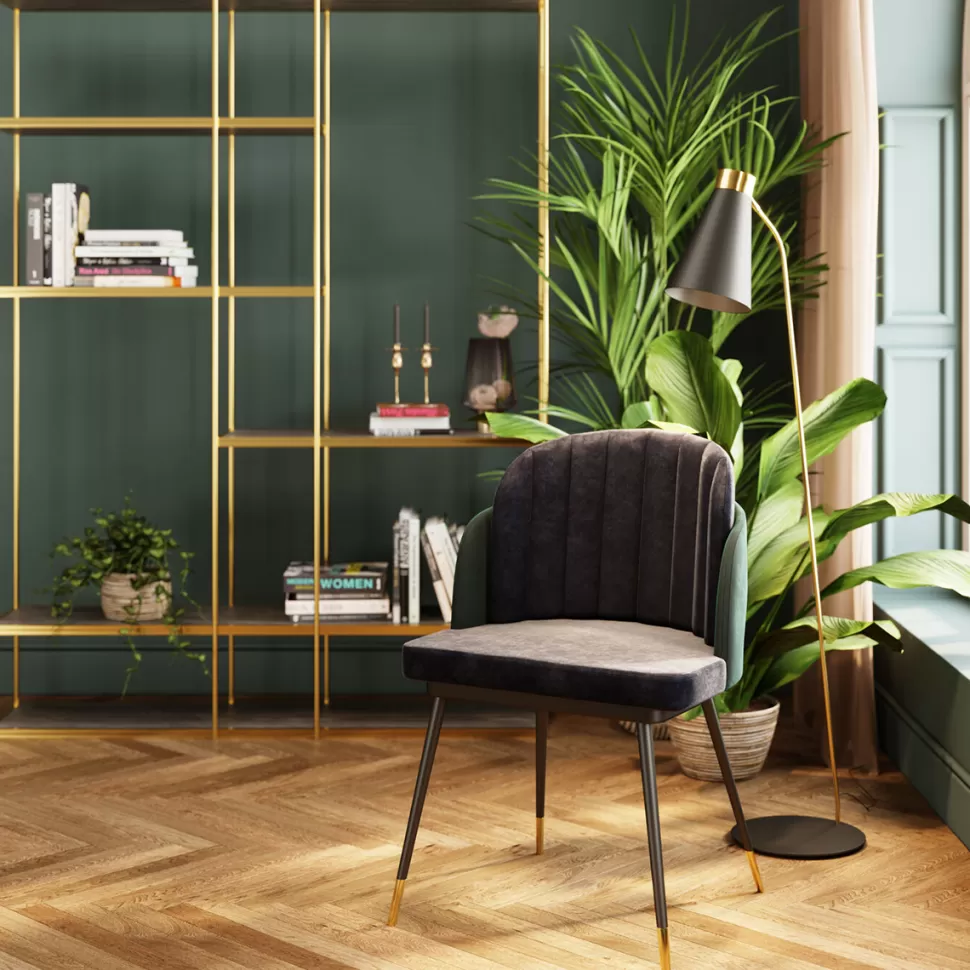 KARE Design Eetkamerstoel Hojas Grijs Flash Sale