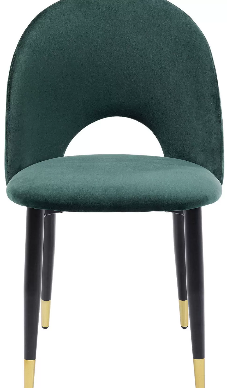 KARE Design Eetkamerstoel Iris Fluweel Groen Fashion