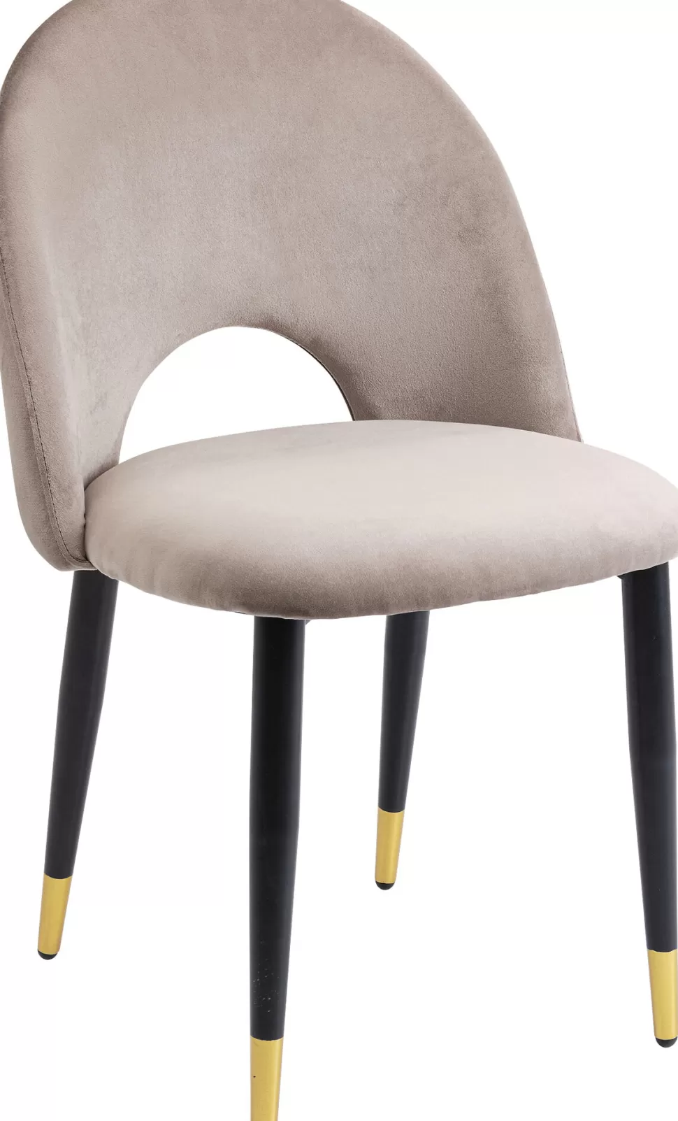 KARE Design Eetkamerstoel Iris Fluweel Taupe (set Van 2) Cheap