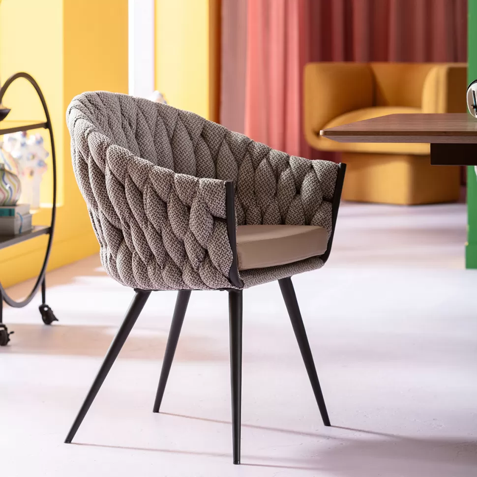 KARE Design Eetkamerstoel Knot Tweed Online