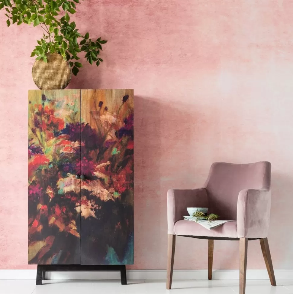 KARE Design Eetkamerstoel Mode Fluweel Roze Cheap