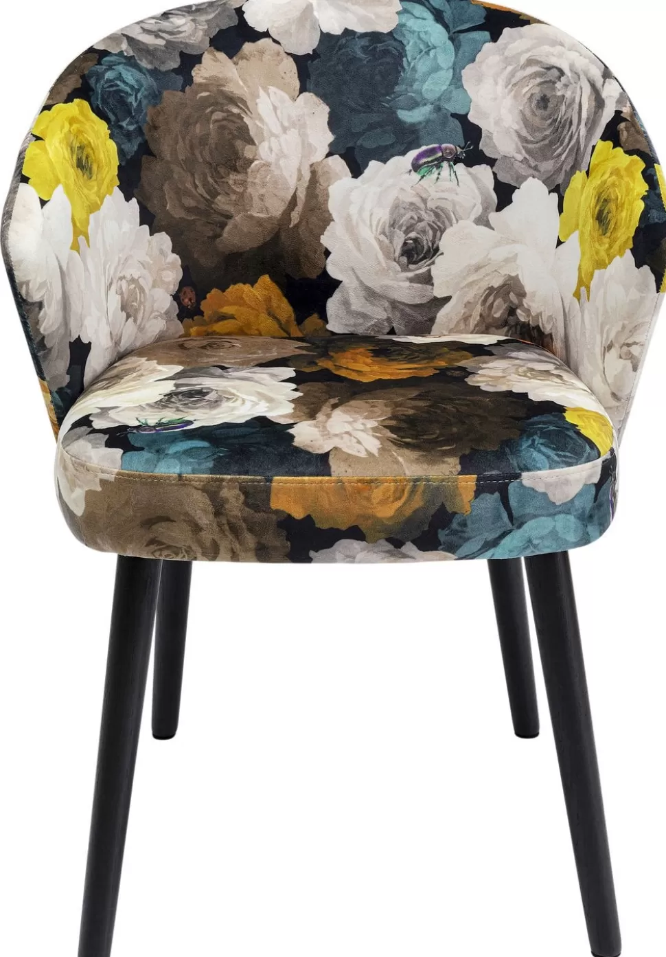 KARE Design Eetkamerstoel Peony Flower Geel Online