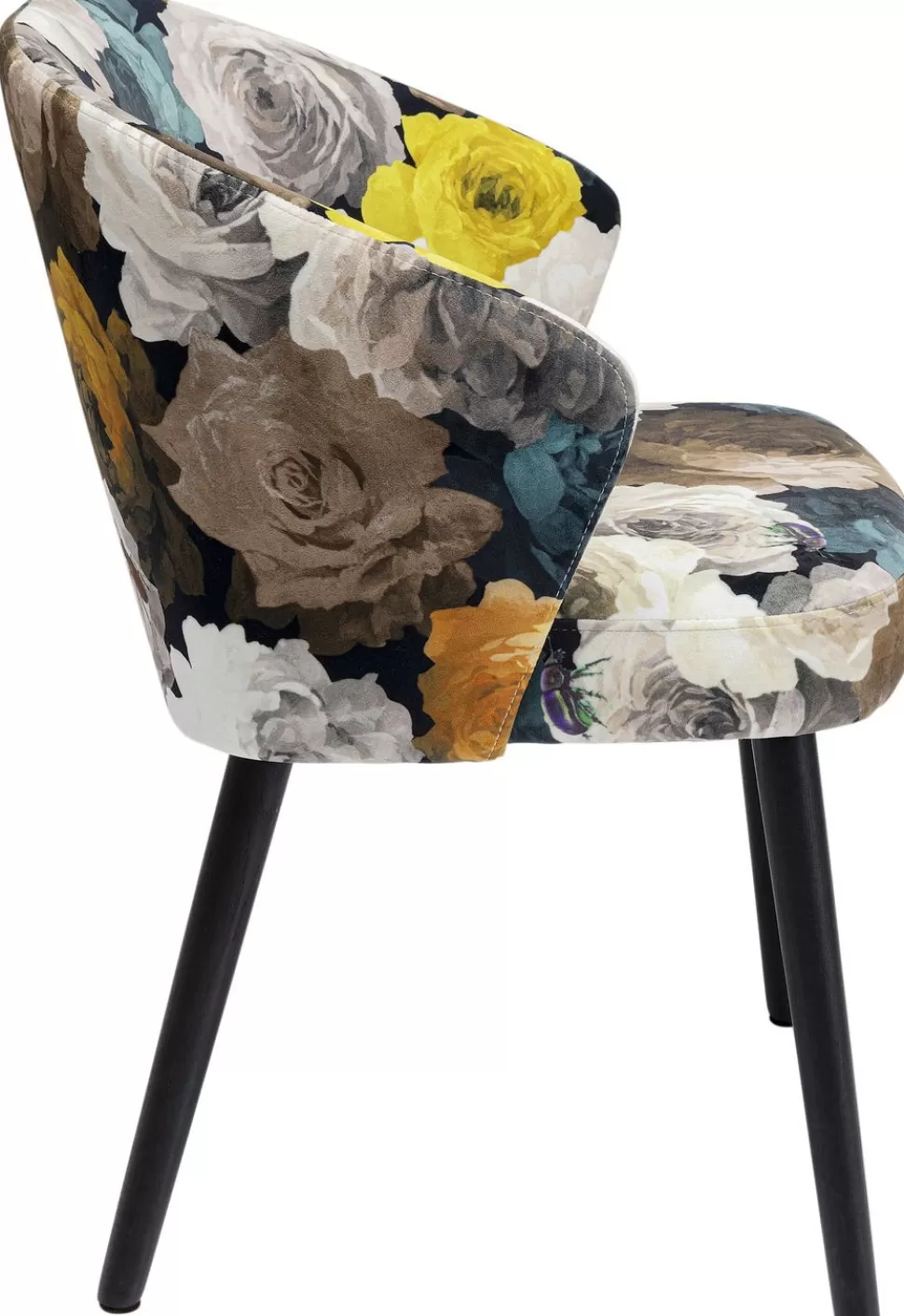 KARE Design Eetkamerstoel Peony Flower Geel Online