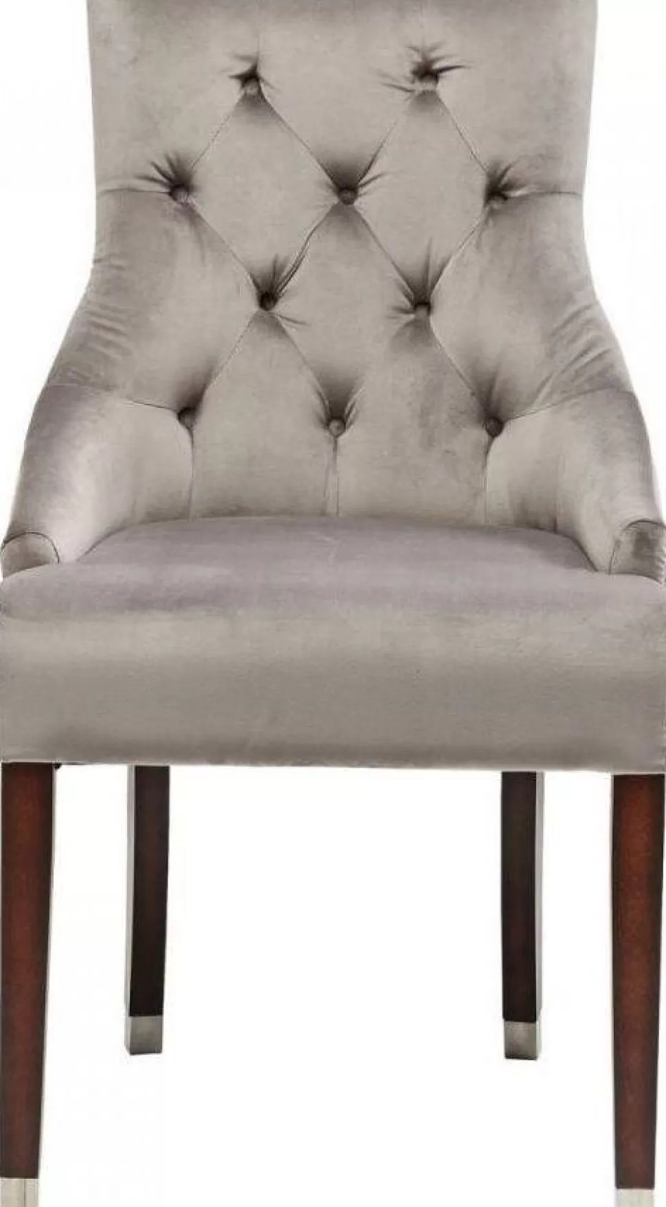KARE Design Eetkamerstoel Prince Fluweel Grijs Flash Sale