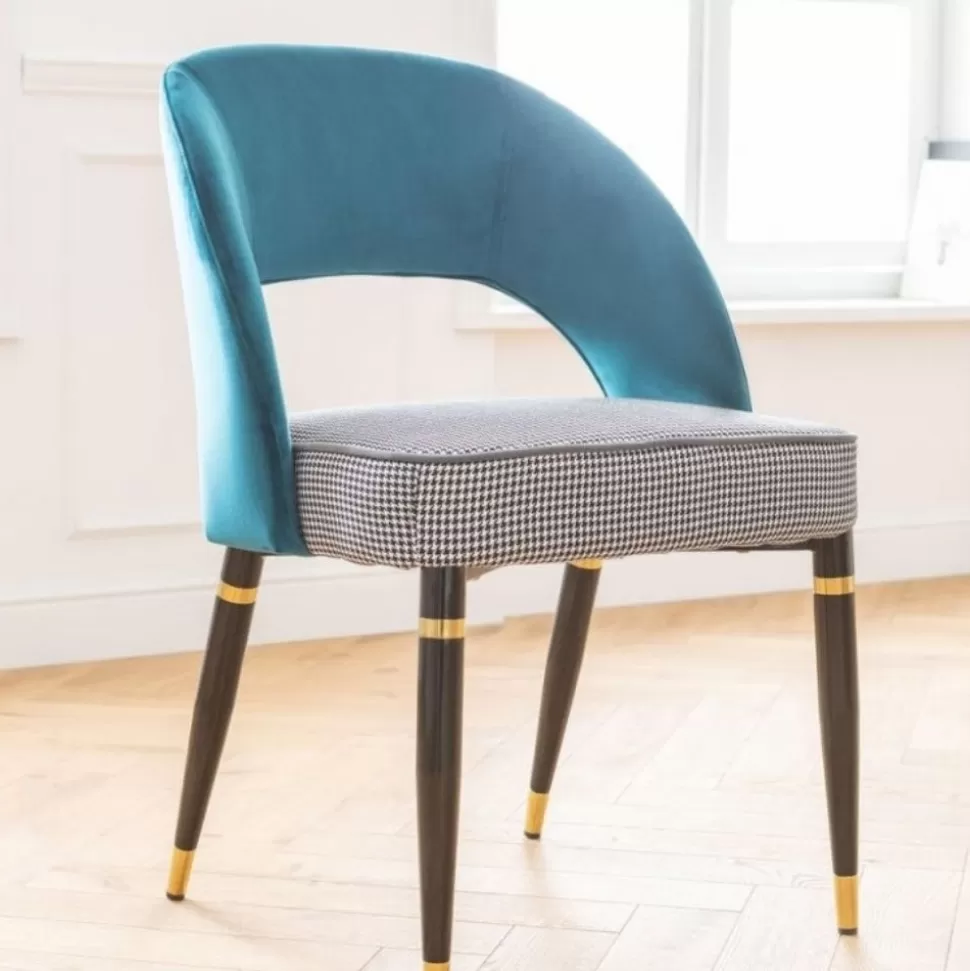 KARE Design Eetkamerstoel Samantha Petrol New