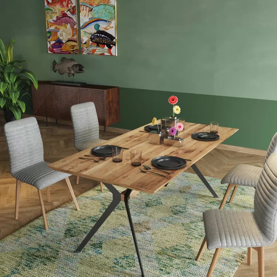 KARE Design Eettafel Downtown 180x90cm New