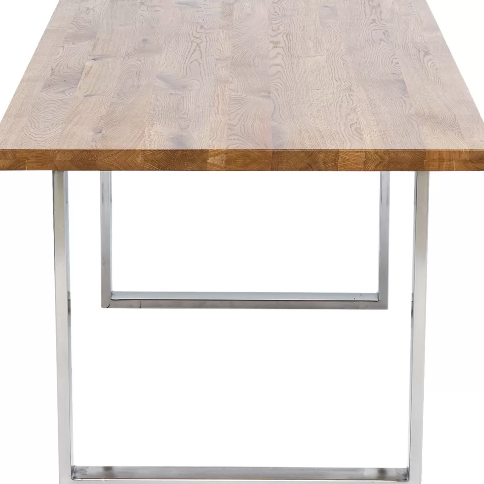 KARE Design Eettafel Jackie Oak Chrome 160x80 Best