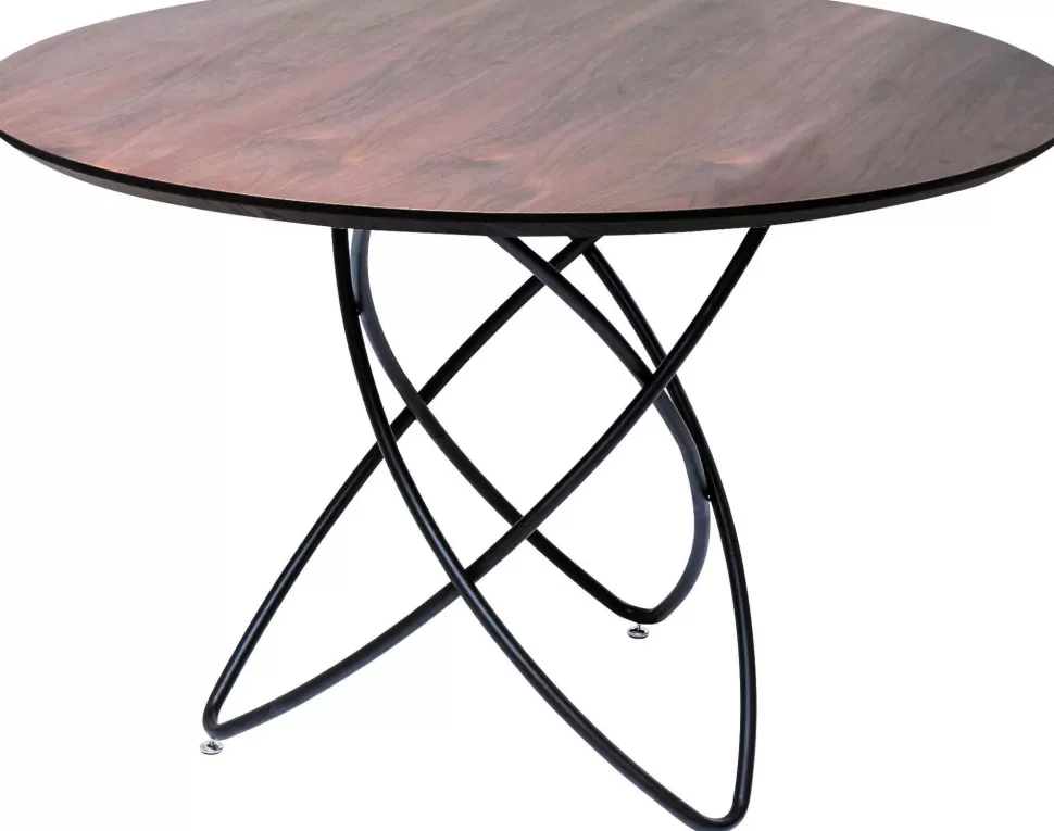 KARE Design Eettafel Molekular Black Walnut 120cm Shop