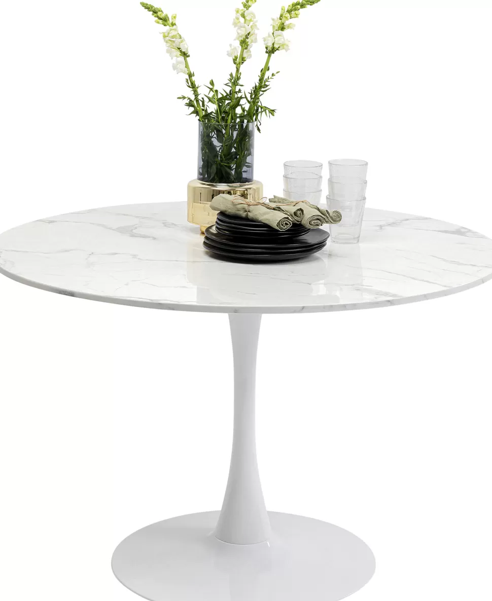 KARE Design Eettafel Schickeria Marble White 110cm Shop